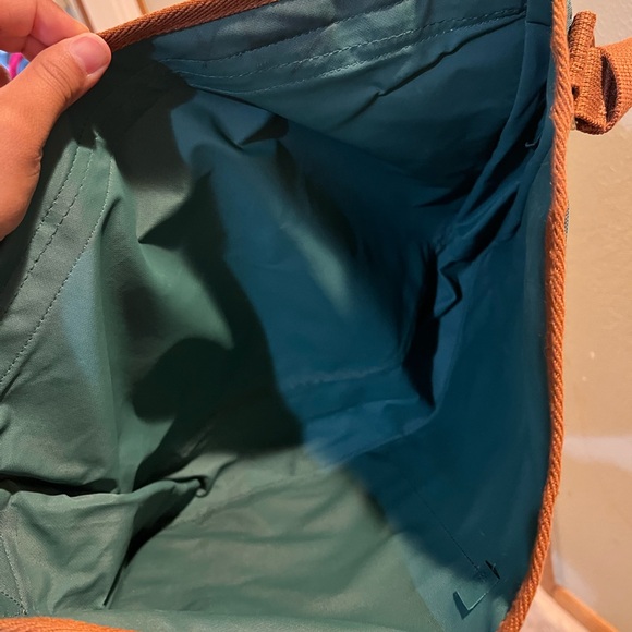 Polo Ralph Lauren Green Messenger Bag with Brown Accents NWOT - Picture 6 of 7